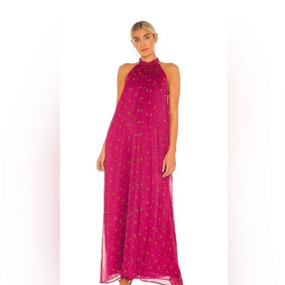 Free People Dresses & Skirts - Free People The Edge of Love Jumpsuit fuchsia Pink Floral